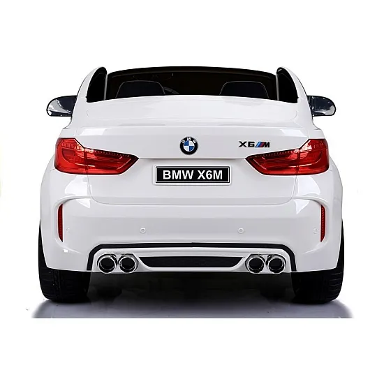 Baltas BMW X6M akumuliatorinis automobilis Automobiliai