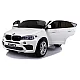 Baltas BMW X6M akumuliatorinis automobilis Automobiliai