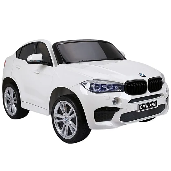 Baltas BMW X6M akumuliatorinis automobilis Automobiliai