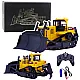 Bulldozer Bulldozer Excavator Huina Metal Construction Model 1:50 Žaisliniai automobiliai