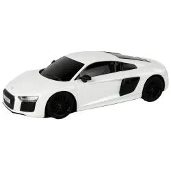 Radijo bangomis valdomas baltas automobilis Audi