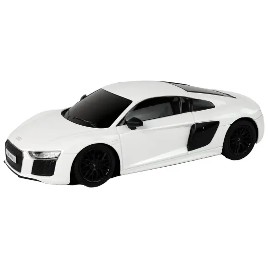 Radijo bangomis valdomas baltas automobilis Audi Žaisliniai automobiliai