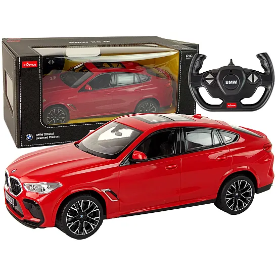 Raudonas automobilis Bmw X6 Žaisliniai automobiliai