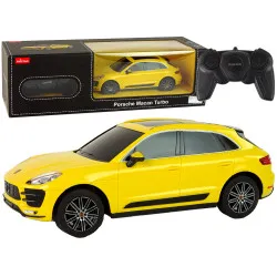 Radijo bangomis valdomas geltonas automobilis