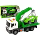 Car Transporter Roadside Assistance Tow Truck 1:16 Green Sound Lights Žaisliniai automobiliai