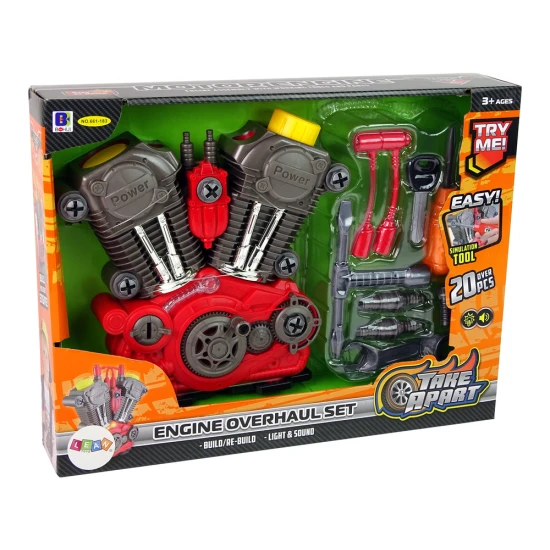 Surenkamas automobilio variklis mažajam mechanikui