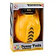 Children's Construction Helmet with Headlamp Chin Strap Yellow Darbo įrankiai
