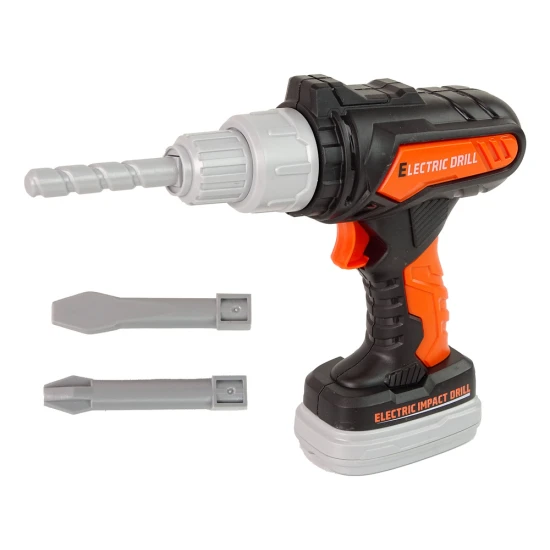 Vaikiškas gręžtuvas su apsauginiais akiniais Darbo įrankiai