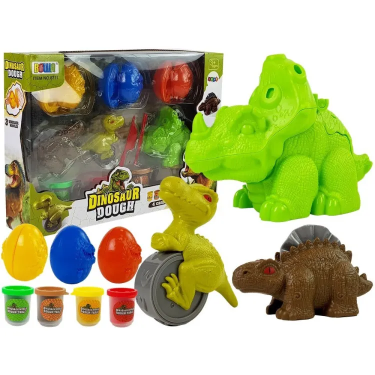 Dinosaur egg formulas with plasticine Dinosaurs