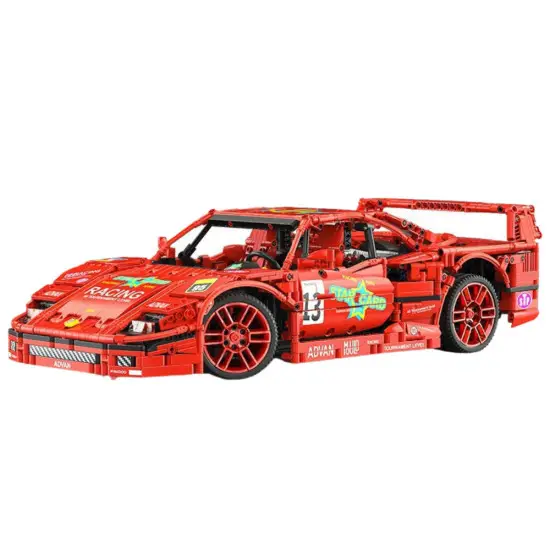 Lenktyninio raudono automobilio konstruktorius 2688 vnt. Konstruktoriai