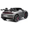 Vaikiškas pilkas elektrinis automobilis Porsche GT3 DK-P911