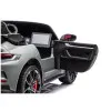 Vaikiškas pilkas elektrinis automobilis Porsche GT3 DK-P911