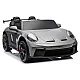 Vaikiškas pilkas elektrinis automobilis Porsche GT3 DK-P911