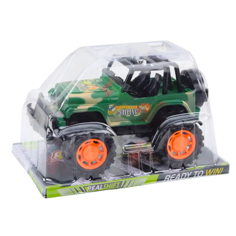 Large Military Off-Road Vehicle Green Žaisliniai automobiliai