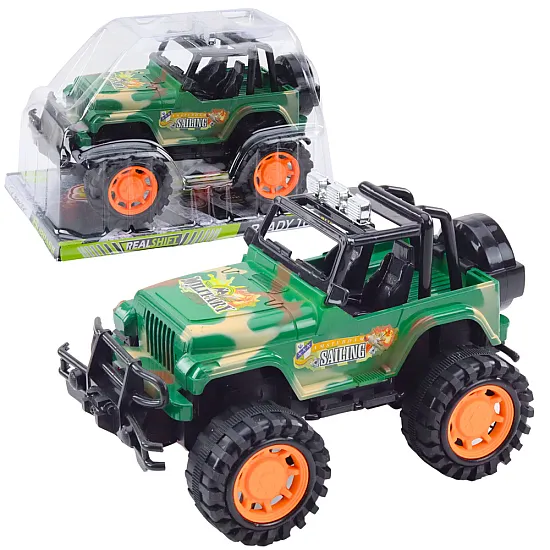 Large Military Off-Road Vehicle Green Žaisliniai automobiliai