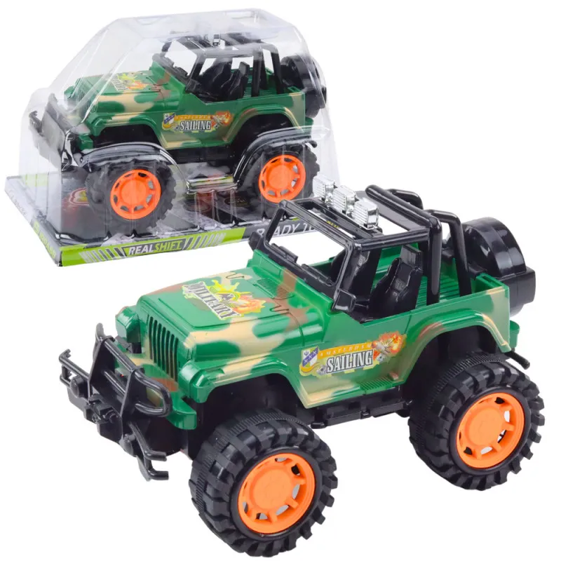 Large Military Off-Road Vehicle Green Žaisliniai automobiliai