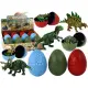 Dinozaurų kiaušiniai su dinozaurų figūrėlėmis Dinozaurai