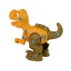 Orananžinis dinozauro kiaušinis su išardomu dinozauru Dinozaurai