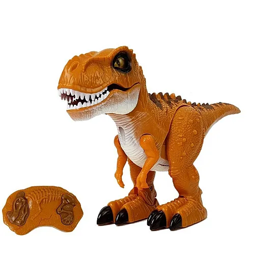 Nuotoliniu būdu valdomas oranžinis dinozauras Dinozaurai