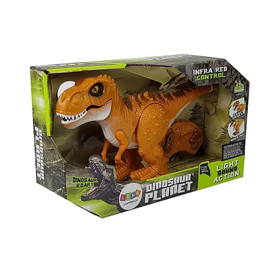 Nuotoliniu būdu valdomas oranžinis dinozauras Dinozaurai