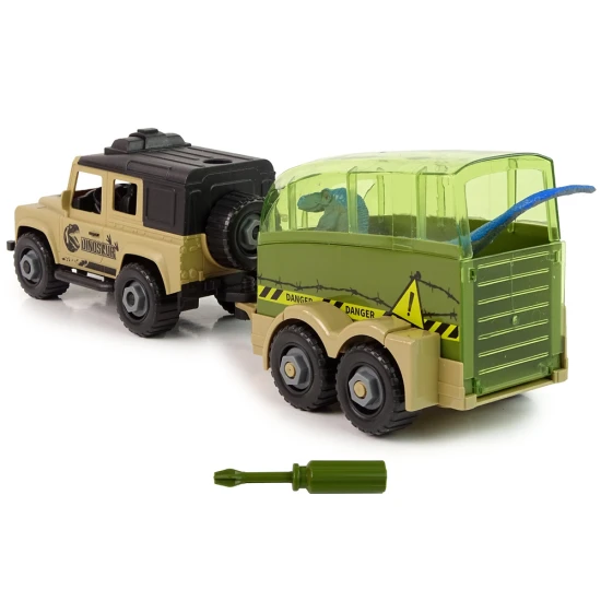 Pasidaryk pats dinosaurų transportavimo automobilis su dinozauru Dinozaurai