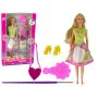 Кукла с длинными волосами и платьем, которое можно нарисовать