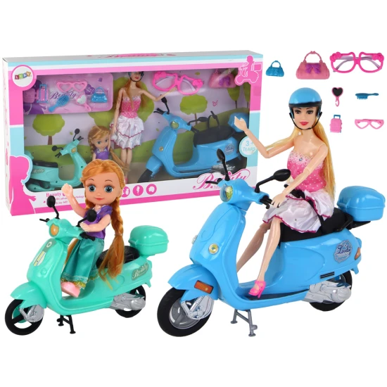 Lėlių rinkinys su motoroleriais ir aksesuarais Lėlės ir žaidimų rinkiniai
