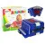 Blue accordion instrument for the little musician