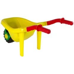 Large yellow garden wheelbarrow