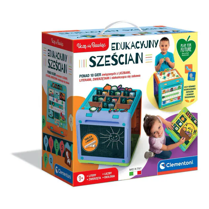 Edukacinis kubas Aš mokausi žaidimas lenkų kalba Clementoni 50695 Lavinamieji