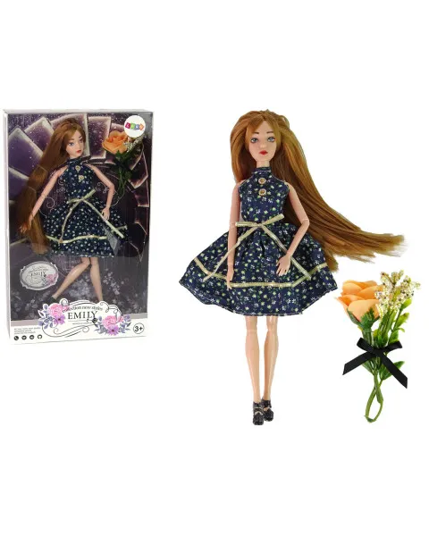 Lėlė modelis Emilija su gėlėmis