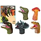 Spalvoti dinozaurų formos pirštų lėlės Dinozaurai
