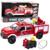 Fire Truck Firefighting Water Lights Sounds White Red 1:12 Žaisliniai automobiliai