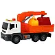 Garbage Truck With Crane Friction Drive Orange 1:16 Žaisliniai automobiliai