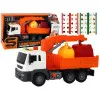 Garbage Truck With Crane Friction Drive Orange 1:16 Žaisliniai automobiliai