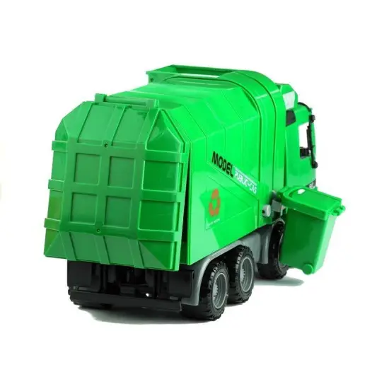 Green Garbage Remover Big Opening Assembly Container Žaisliniai automobiliai