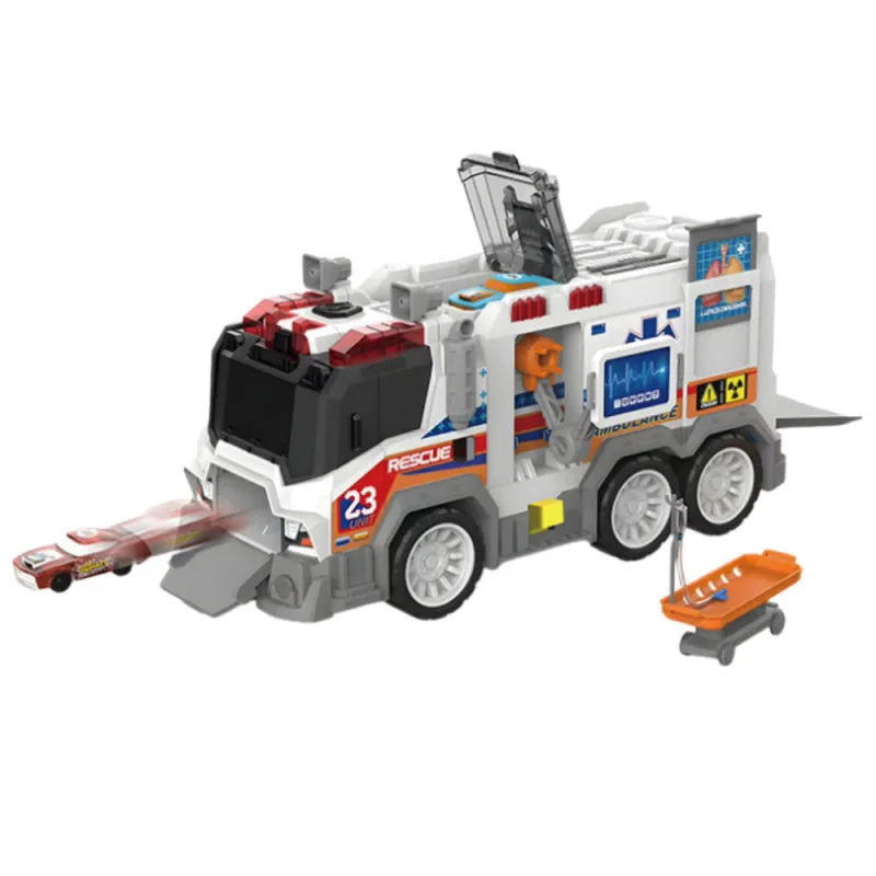 Ambulance City Ambulance Medical Vehicle Drive Lights Sounds Žaisliniai automobiliai