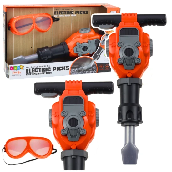 Handyman Set Pneumatic Hammer Glasses Orange Darbo įrankiai
