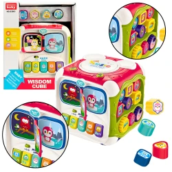 Didelis daugiafunkcis edukacinis kubas-pianinas