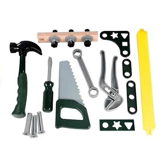 Little Handyman's Kit Box Hammer Saw Tools Darbo įrankiai