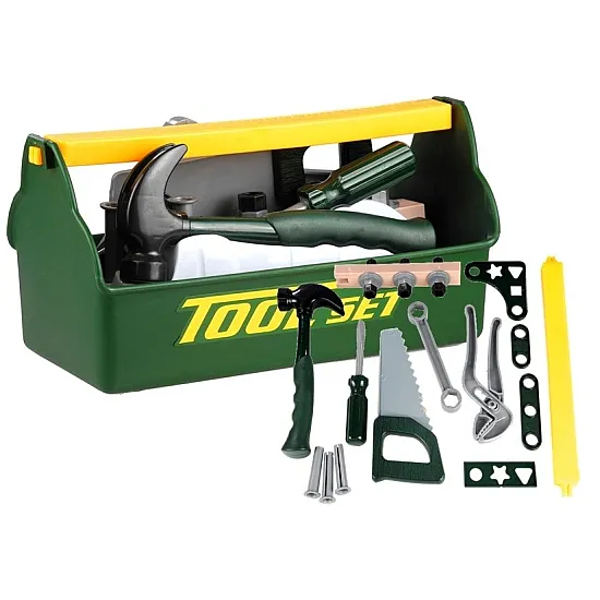 Little Handyman's Kit Box Hammer Saw Tools Darbo įrankiai