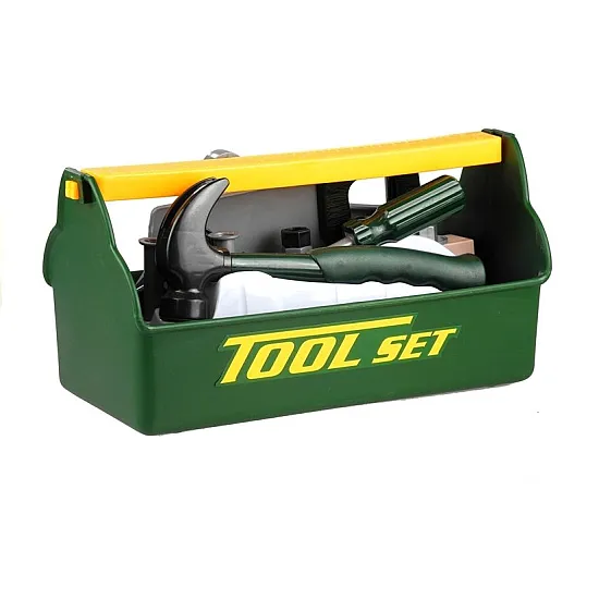 Little Handyman's Kit Box Hammer Saw Tools Darbo įrankiai
