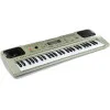 Pilkas muzikinis pianinas su mikrofonu Muzikos instrumentai