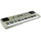 Pilkas muzikinis pianinas su mikrofonu Muzikos instrumentai