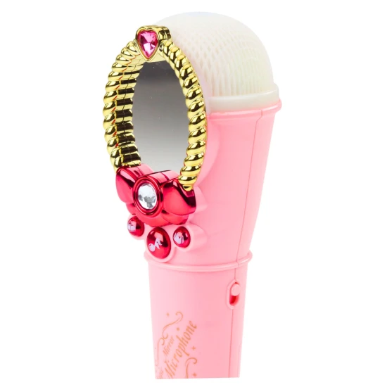 Rožinis magiškasis veidrodis su mikrofonu Muzikos instrumentai