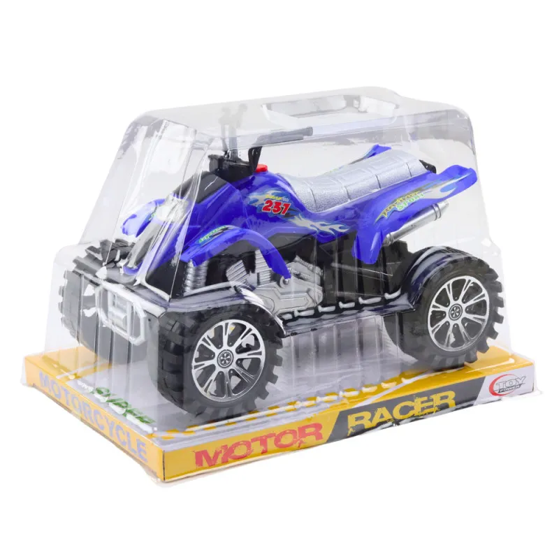 Quad Terrain Drive Treaded Wheels Blue Žaisliniai automobiliai