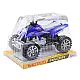 Quad Terrain Drive Treaded Wheels Blue Samochody-zabawki