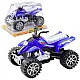 Quad Terrain Drive Treaded Wheels Blue Samochody-zabawki