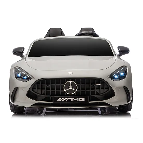 Pilkas elektrinis automobilis Mercedes AMG DK-GT63