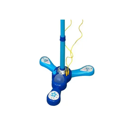 Mėlynų mikrofonų rinkinys su stovu Muzikos instrumentai